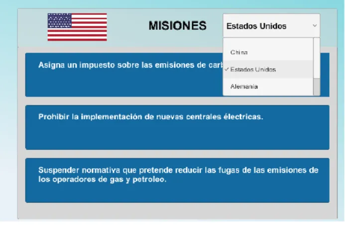 Figura 21. Panel de misiones. 