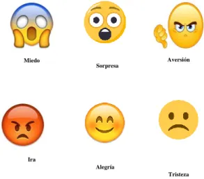 Figura 16. Emociones básicas         A cada una de ellas se le interpreta, así: 