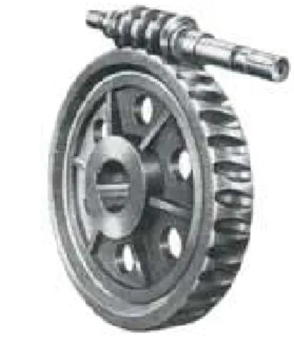 Figura 4. Transmisión de tornillo sin fin-corona. 