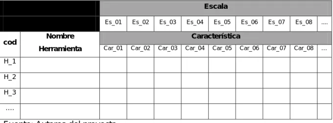 Tabla 2.4. Registro evaluación 