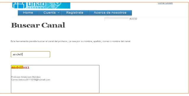 Ilustración 7 - Buscar Canal 