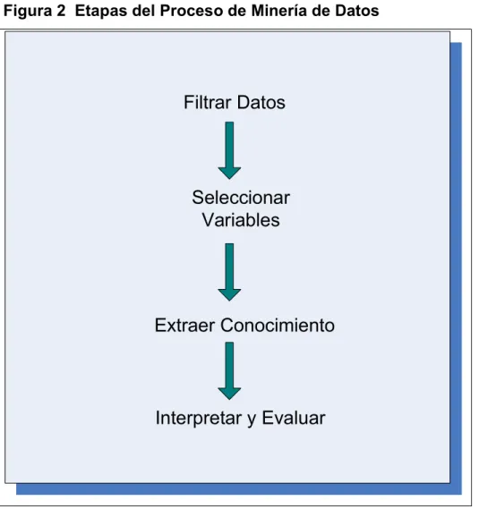 Figura 2  Etapas del Proceso de Minería de Datos 