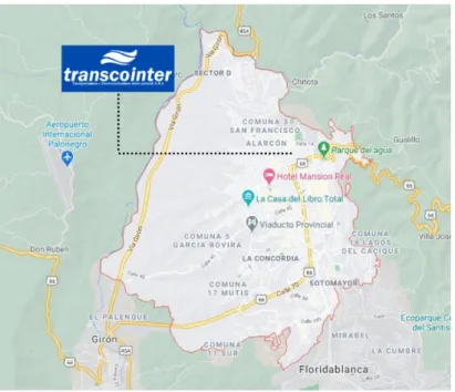 Figura 6: Ubicación de Transcointer