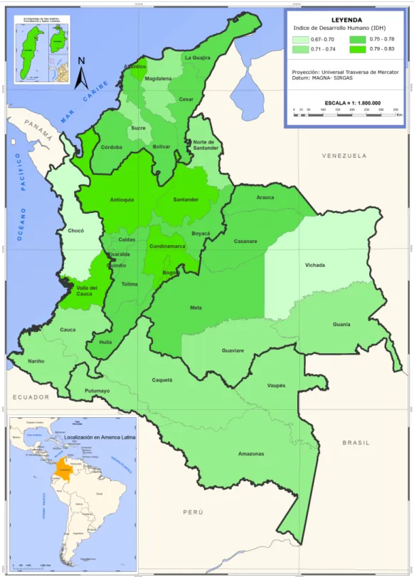 Mapa 2.5.  Índice de Desarrollo Humano  (IDH)   