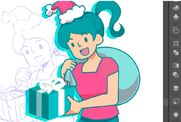 Imagen 2. Ilustración a base de pixeles (Elaboración propia) 
