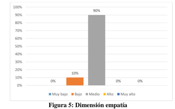 Figura 5: Dimensión empatía 
