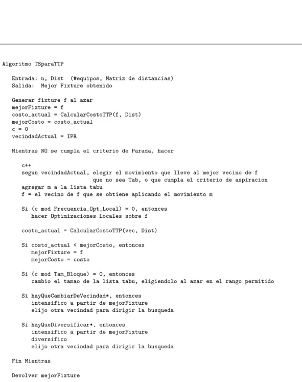 Figura 4.5: Esquema del algoritmo TSparaTTP