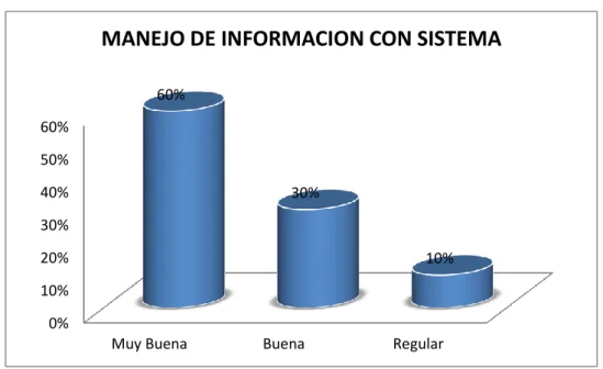 Gráfico 1 Manejo de Información con Sistema 