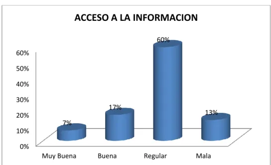 Gráfico 4 Acceso a la Información 