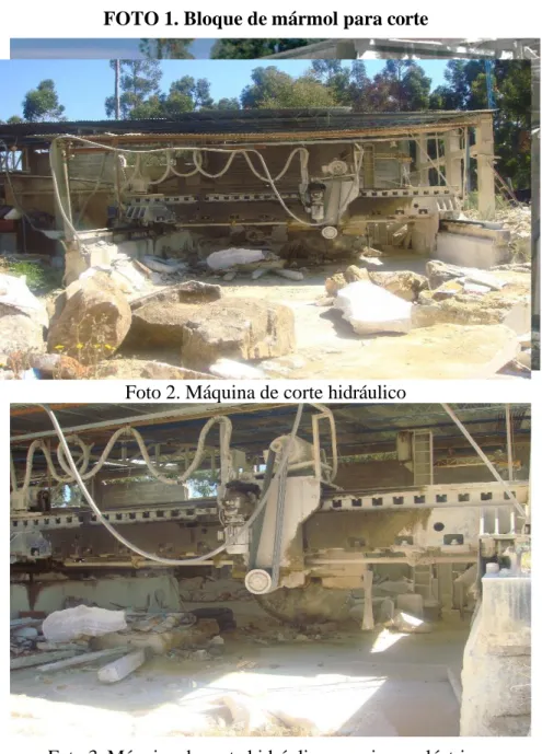 FOTO 1. Bloque de mármol para corte 