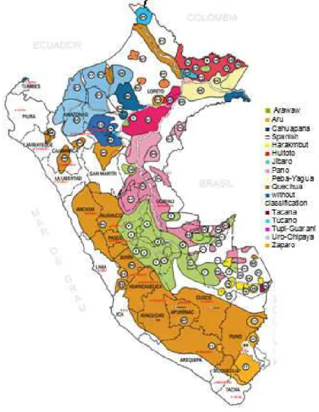 Fig.  6: Ethnolinguistic Map of Peru (INDEPA 2010:290) 
