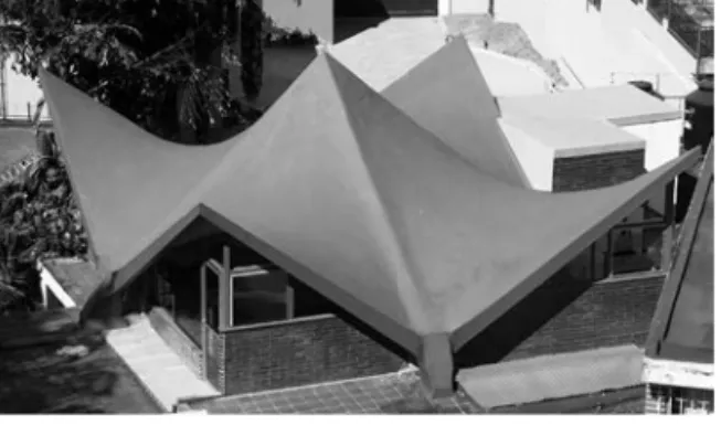 Tabla 1: Síntesis de edificios construidos con cascarones  de concreto por la empresa Cubiertas Ala de Guatemala.