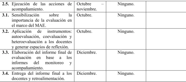 Figura 7. Presupuesto de plan de acción. 