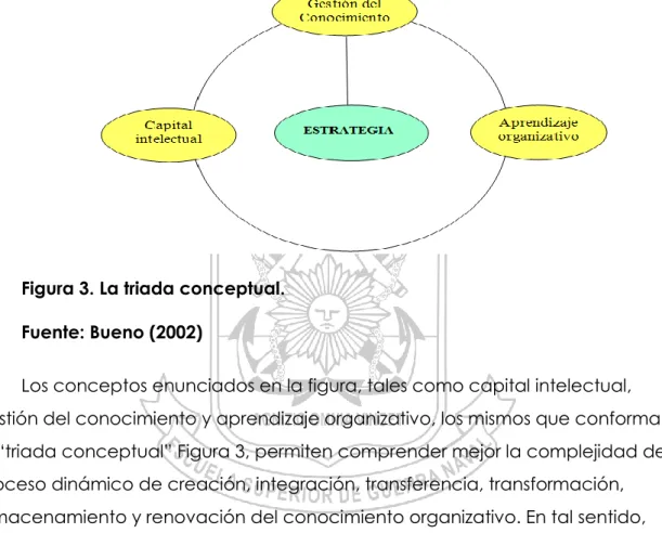 Figura 3. La triada conceptual. 