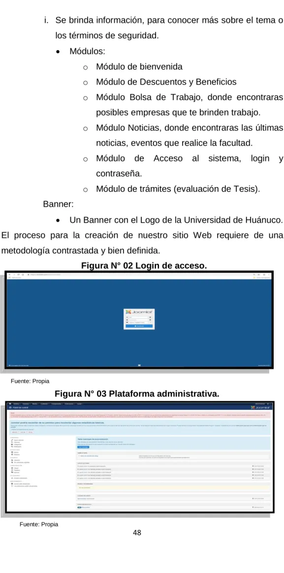Figura N° 02 Login de acceso. 