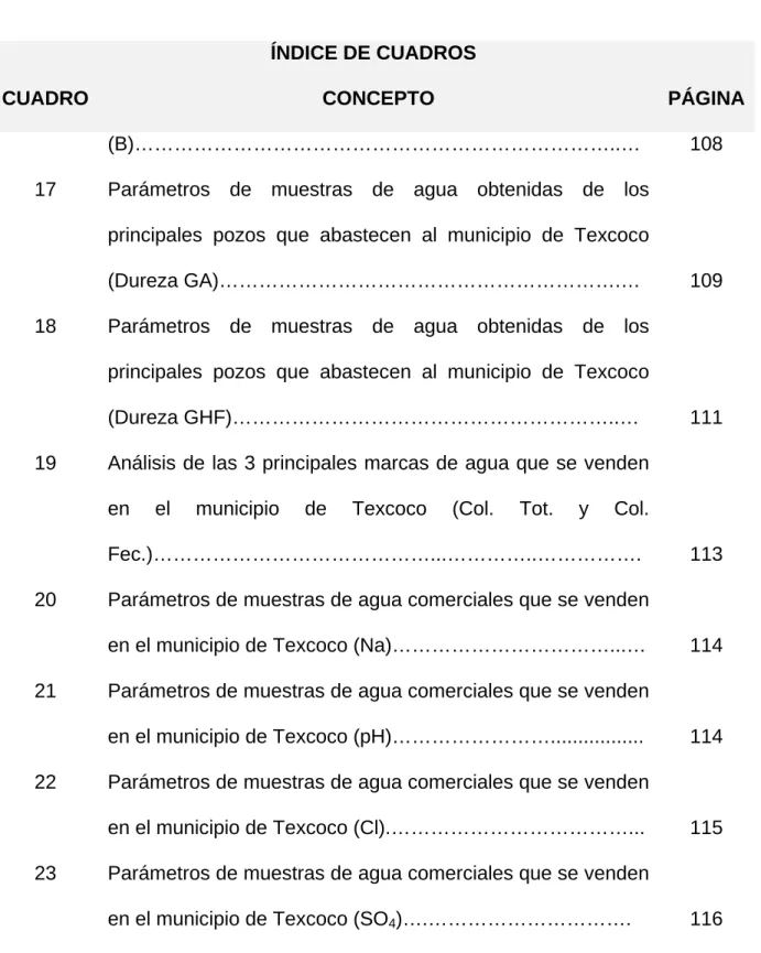 CUADRO  CONCEPTO  PÁGINA 