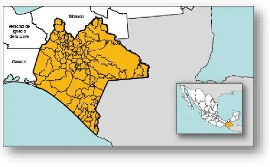 Figura 2: Estado de Chiapas 