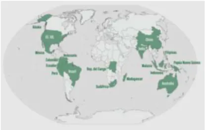 Figura 17. Países megadiversos 