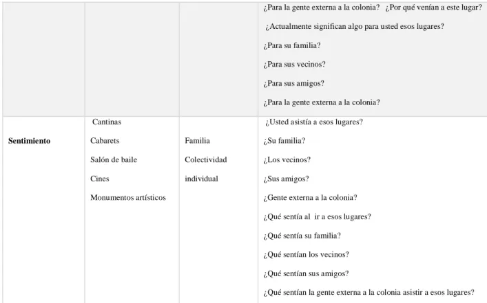 Figura 5.  Guión de entrevista 