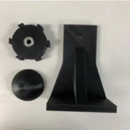 Figura 54 Base rotor, base álabes y nariz 
