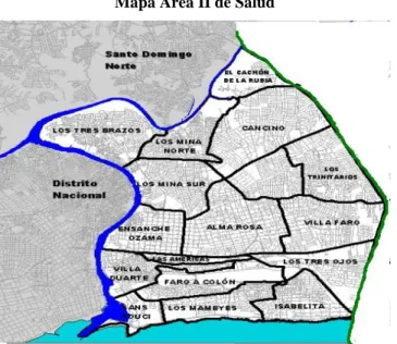 Mapa Área II de Salud 