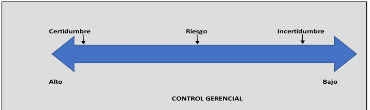Figura 5 El continuo de las condiciones para tomar decisiones 