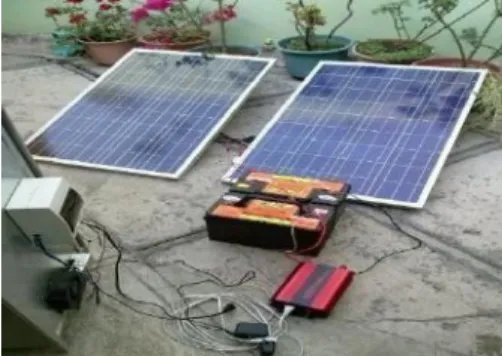 Figura 3. Conexión de los paneles solares con el controlador 