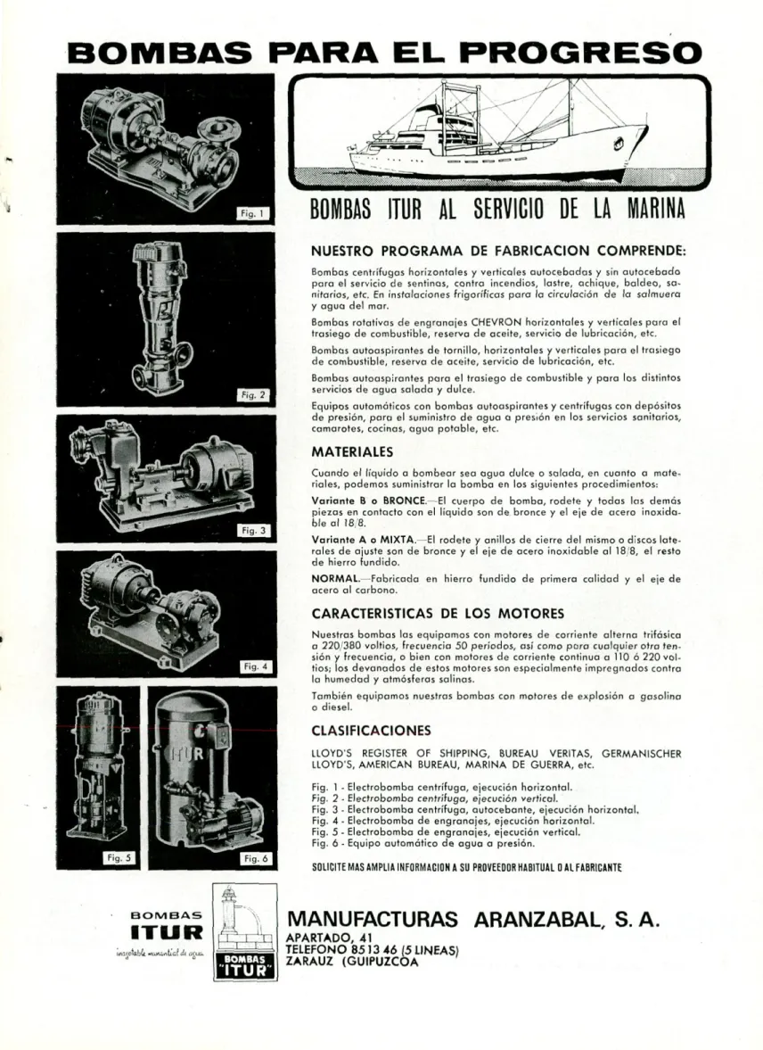 Fig. 1 - Electrobomba centrífuga, ejecución horizontal. 
