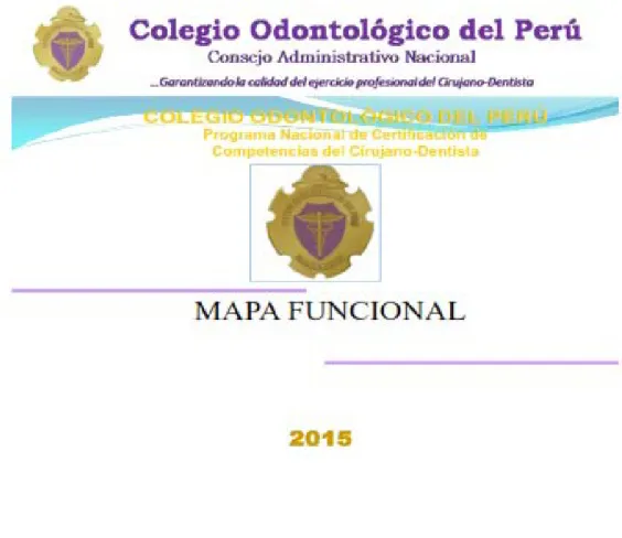 MAPA FUNCIONAL DEL COLEGIO ODONTOLÓGICO DEL PERU 