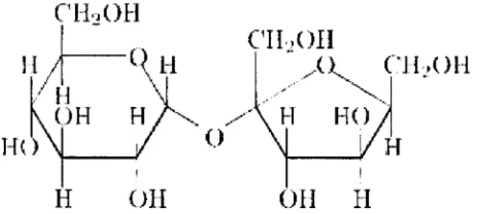 Figura 1. Estructura de la sacarosa 