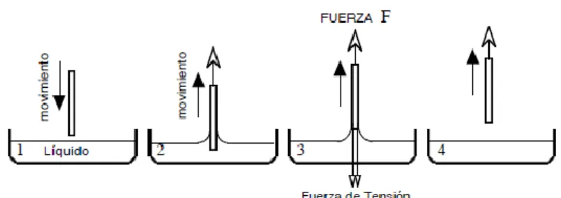 Figura 10.-Método de la placa Wilhelmy. 