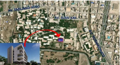 Figura I-4: Ubicación, del nuevo edificio de la escuela de arquitectura. 