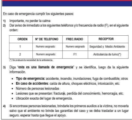 Figura 9. Catilla de emergencia.  