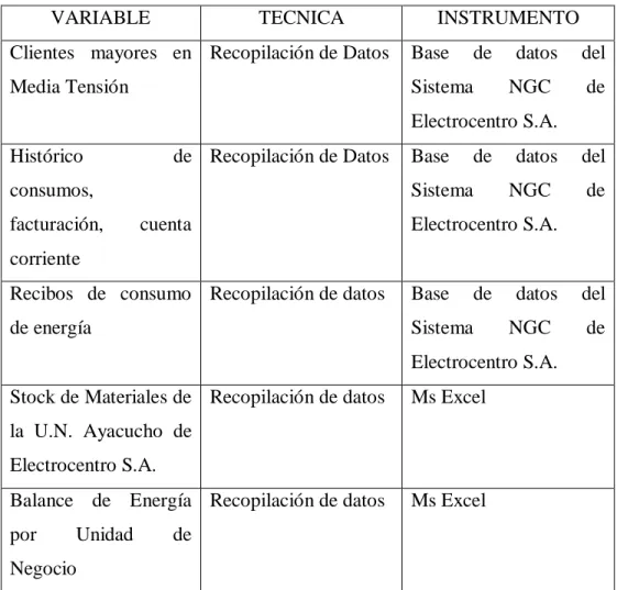 Tabla 3: Técnica de Procesamiento y Análisis de Datos