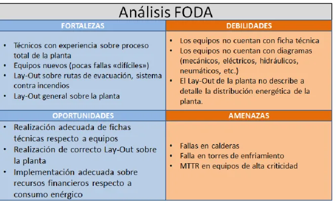 Tabla 1. Análisis FODA 