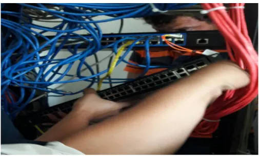 Figura 3. 9 Conexión Patchpanel al Rack 