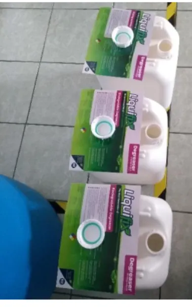 Fig.  3  Materiales e insumos necesarios para proceso de llenado. 