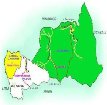 Mapa del Pasco 