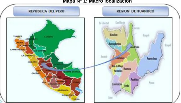 Mapa N° 1: Macro localización 