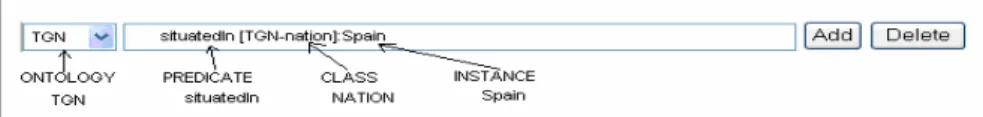 Fig. 8. Linking metadata information to ontology elements in SLOR 