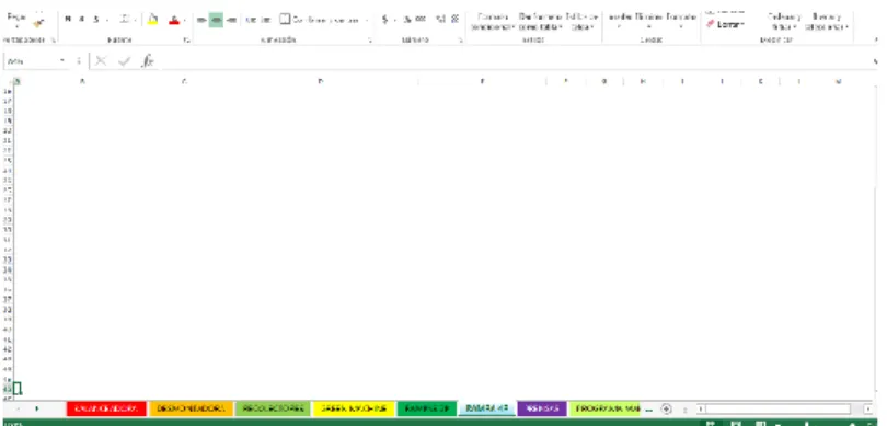 Ilustración 10 Separación de los Equipos en Hojas de Excel