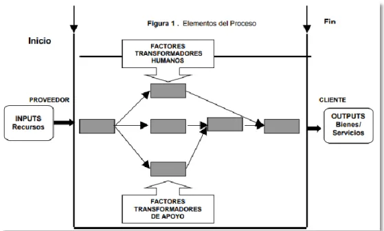 Figura 12 Elementos del proceso, 2013. 