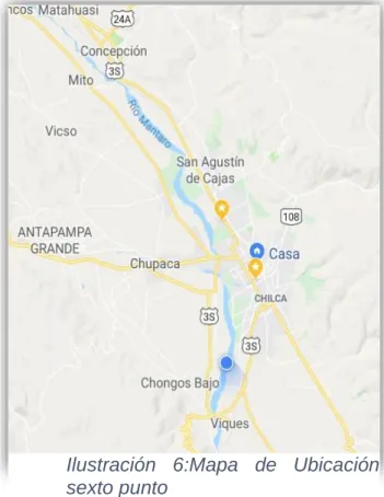 Ilustración  6:Mapa  de  Ubicación  sexto punto 
