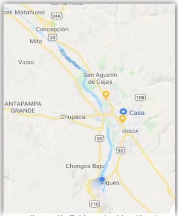 Ilustración 7: Mapa de ubicación  séptimo punto 