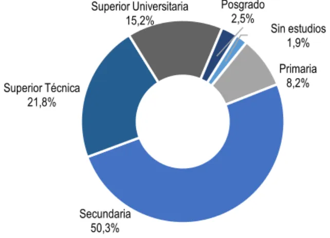Figura 5. Grado de instrucción de los padres 