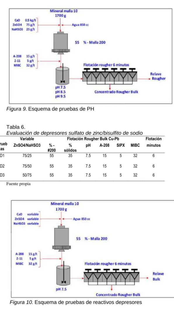 Figura 9. Esquema de pruebas de PH 