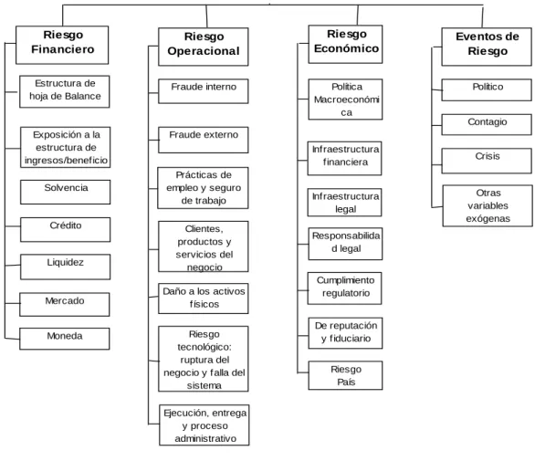 Figura 1. Riesgo de las Instituciones Financieras. 