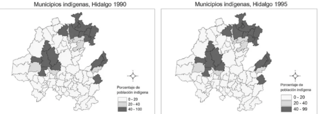 Mapa 1. Tipología de municipios indígenas de Hidalgo