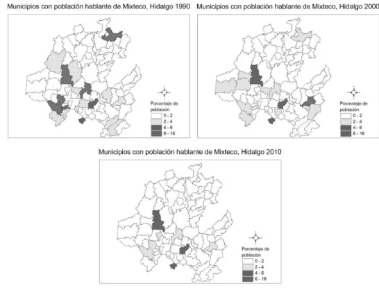 Mapa 5. Municipios hablantes de Mixteco