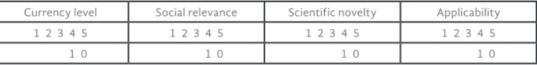 Table 2.Assessment by specialists bases on corrected marks